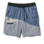azul claro/aço/vapor short kore colorblock homens Vuori 68NJ8J725 roupas