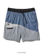 azul claro/aço/vapor short kore colorblock homens Vuori 68NJ8J725 roupas