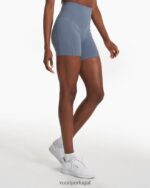 azul claro short de bolso de estúdio mulheres Vuori 68NJ8J210 roupas