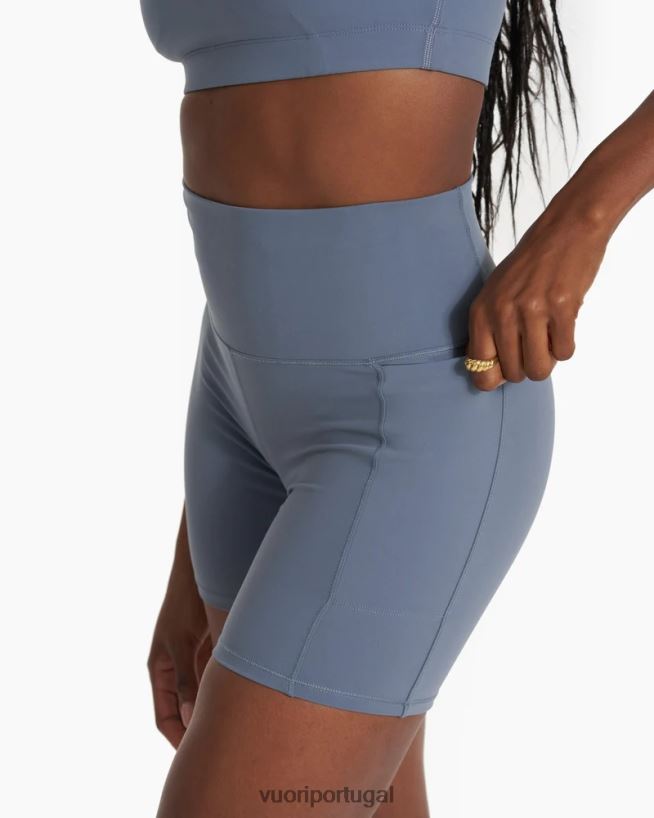 azul claro short de bolso de estúdio mulheres Vuori 68NJ8J210 roupas - Image 3