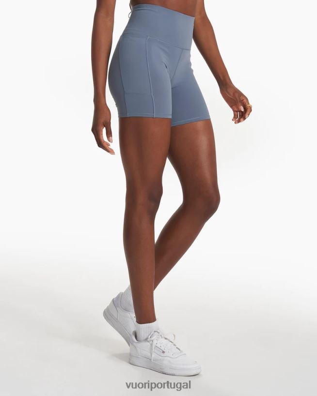 azul claro short de bolso de estúdio mulheres Vuori 68NJ8J210 roupas - Image 1