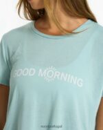 azul empoeirado bom dia camiseta mulheres Vuori 68NJ8J94 roupas - Image 2