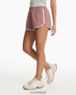 bloco de cores marsala Cardiff curto mulheres Vuori 68NJ8J202 roupas