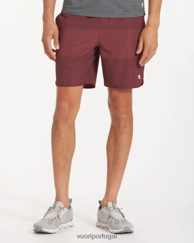 bloco de textura castanho-avermelhado bancos curtos homens Vuori 68NJ8J743 roupas - Image 2