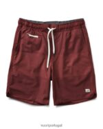 bloco de textura castanho-avermelhado bancos curtos homens Vuori 68NJ8J743 roupas