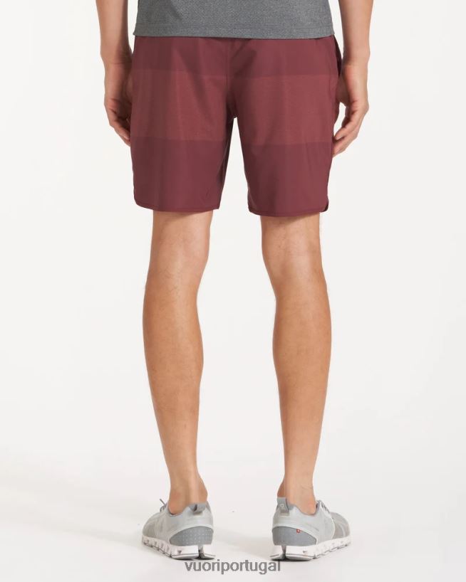 bloco de textura castanho-avermelhado bancos curtos homens Vuori 68NJ8J743 roupas - Image 4