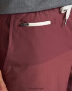 bloco de textura castanho-avermelhado bancos curtos homens Vuori 68NJ8J743 roupas - Image 6