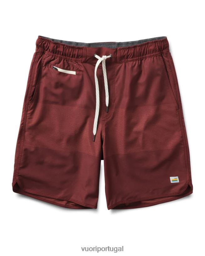 bloco de textura castanho-avermelhado bancos curtos homens Vuori 68NJ8J743 roupas - Image 1