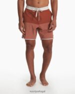 bloco de textura de linho escuro calção de cruzeiro homens Vuori 68NJ8J773 roupas - Image 2