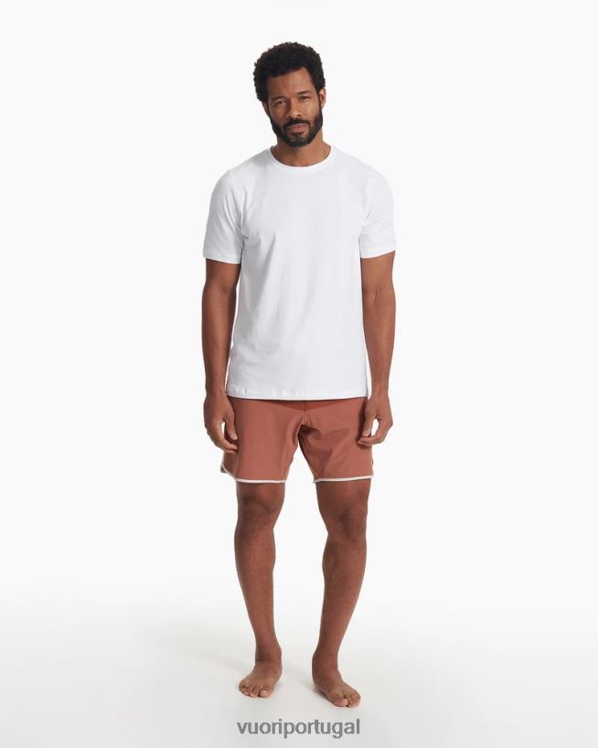bloco de textura de linho escuro calção de cruzeiro homens Vuori 68NJ8J773 roupas - Image 5