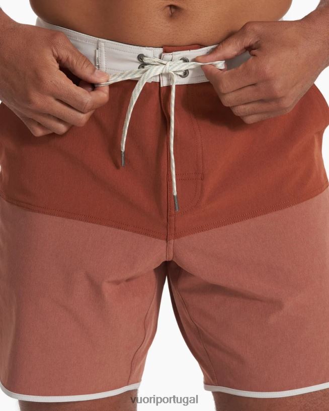 bloco de textura de linho escuro calção de cruzeiro homens Vuori 68NJ8J773 roupas - Image 6