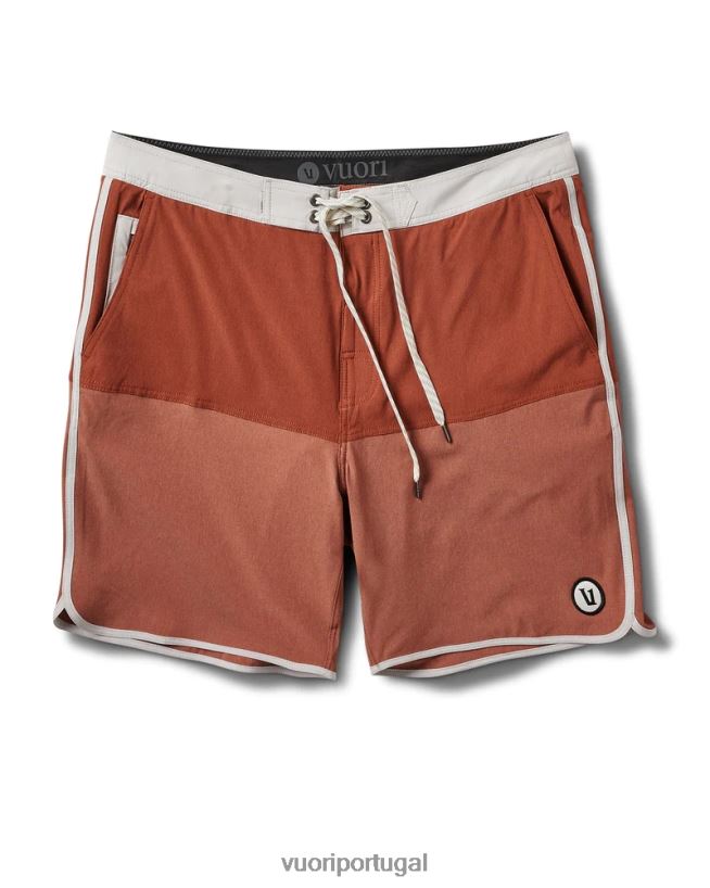 bloco de textura de linho escuro calção de cruzeiro homens Vuori 68NJ8J773 roupas - Image 1