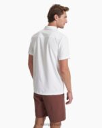 branco botão manga curta manhattan homens Vuori 68NJ8J496 roupas - Image 4