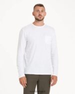 branco camiseta de manga longa homens Vuori 68NJ8J574 roupas - Image 2