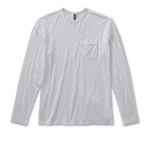 branco camiseta de manga longa homens Vuori 68NJ8J574 roupas
