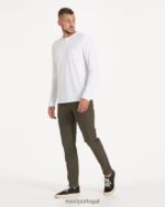 branco camiseta de manga longa homens Vuori 68NJ8J574 roupas - Image 5