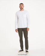 branco camiseta de manga longa homens Vuori 68NJ8J574 roupas - Image 6