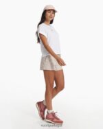 branco camiseta fácil pôr do sol mulheres Vuori 68NJ8J105 roupas - Image 4
