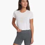 branco camiseta moderna da costa mulheres Vuori 68NJ8J92 roupas