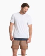 branco camiseta tecnológica atual homens Vuori 68NJ8J478 roupas - Image 2