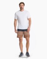 branco camiseta tecnológica atual homens Vuori 68NJ8J478 roupas - Image 4