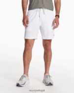 branco core curto homens Vuori 68NJ8J643 roupas - Image 2