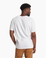 branco manga curta sempre henley homens Vuori 68NJ8J527 roupas - Image 4