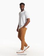 branco manga curta sempre henley homens Vuori 68NJ8J527 roupas - Image 5