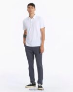 branco polo tech strato homens Vuori 68NJ8J519 roupas - Image 4