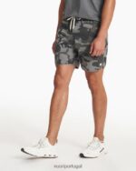 camuflagem cinza bancos curtos homens Vuori 68NJ8J654 roupas - Image 3