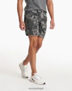 camuflagem cinza bancos curtos homens Vuori 68NJ8J654 roupas - Image 4