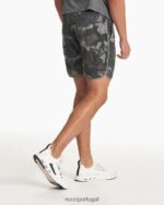 camuflagem cinza bancos curtos homens Vuori 68NJ8J654 roupas - Image 5