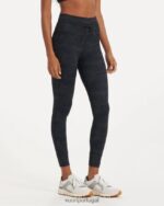 camuflagem preta legging diária mulheres Vuori 68NJ8J242 roupas - Image 5