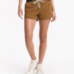caramelo short vintage ripstop mulheres Vuori 68NJ8J230 roupas
