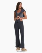 carvão calça sedona wideleg mulheres Vuori 68NJ8J342 roupas - Image 5