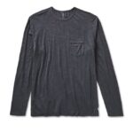 carvão camiseta de manga longa homens Vuori 68NJ8J573 roupas