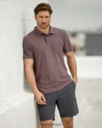 carvão frota curta homens Vuori 68NJ8J657 roupas - Image 3
