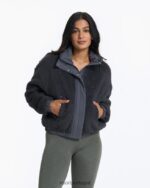carvão jaqueta sherpa aconchegante mulheres Vuori 68NJ8J144 roupas