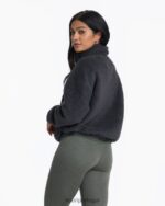 carvão jaqueta sherpa aconchegante mulheres Vuori 68NJ8J144 roupas - Image 4