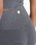 carvão lavado legging studio lavada mulheres Vuori 68NJ8J279 roupas - Image 4
