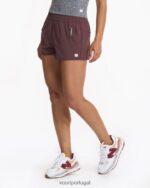 castanha traço curto mulheres Vuori 68NJ8J204 roupas - Image 2