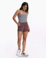 castanha traço curto mulheres Vuori 68NJ8J204 roupas - Image 6
