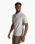 cinza claro ás pólo homens Vuori 68NJ8J520 roupas - Image 4
