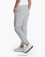 cinza claro claro calça lounge laguna 2.0 mulheres Vuori 68NJ8J337 roupas - Image 4