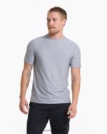 cinza claro claro camiseta técnica grandview homens Vuori 68NJ8J502 roupas - Image 2