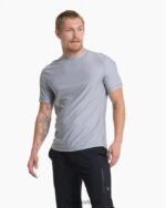 cinza claro claro camiseta técnica grandview homens Vuori 68NJ8J502 roupas - Image 5