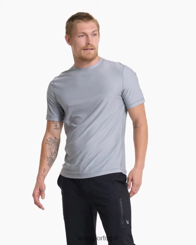 cinza claro claro camiseta técnica grandview homens Vuori 68NJ8J502 roupas - Image 5