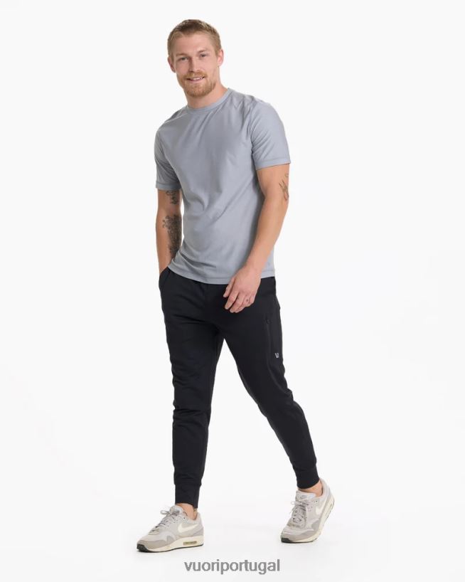cinza claro claro camiseta técnica grandview homens Vuori 68NJ8J502 roupas - Image 7