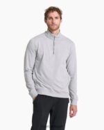 cinza claro claro coronado meio zíper homens Vuori 68NJ8J584 roupas - Image 2