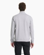 cinza claro claro coronado meio zíper homens Vuori 68NJ8J584 roupas - Image 3